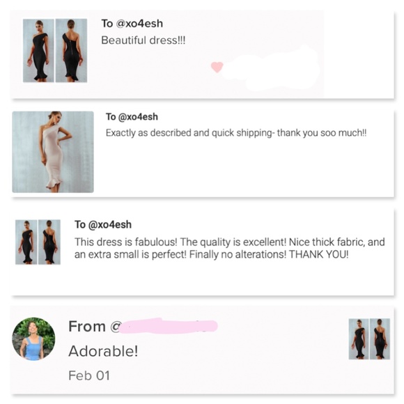 Bandage Asymmetrical Midi Dress in Black - Picture 8 of 16